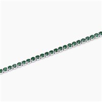 Bracciale Mabina Uomo Mini Tennis in Argento Smeraldo sintetico 533860 - 533860